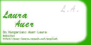 laura auer business card